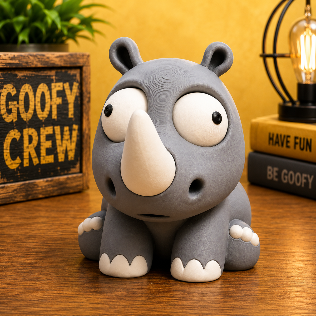 Rex the Rhino – Goofy Crew Movable Eyes