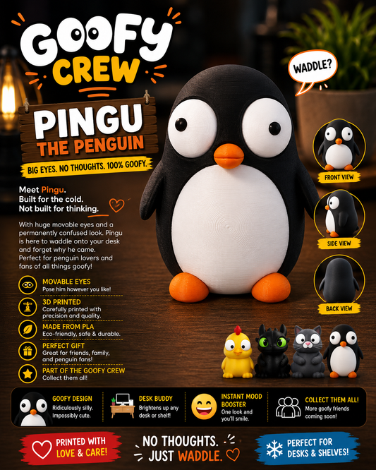Pingu the Penguin – Goofy Crew Movable Eyes