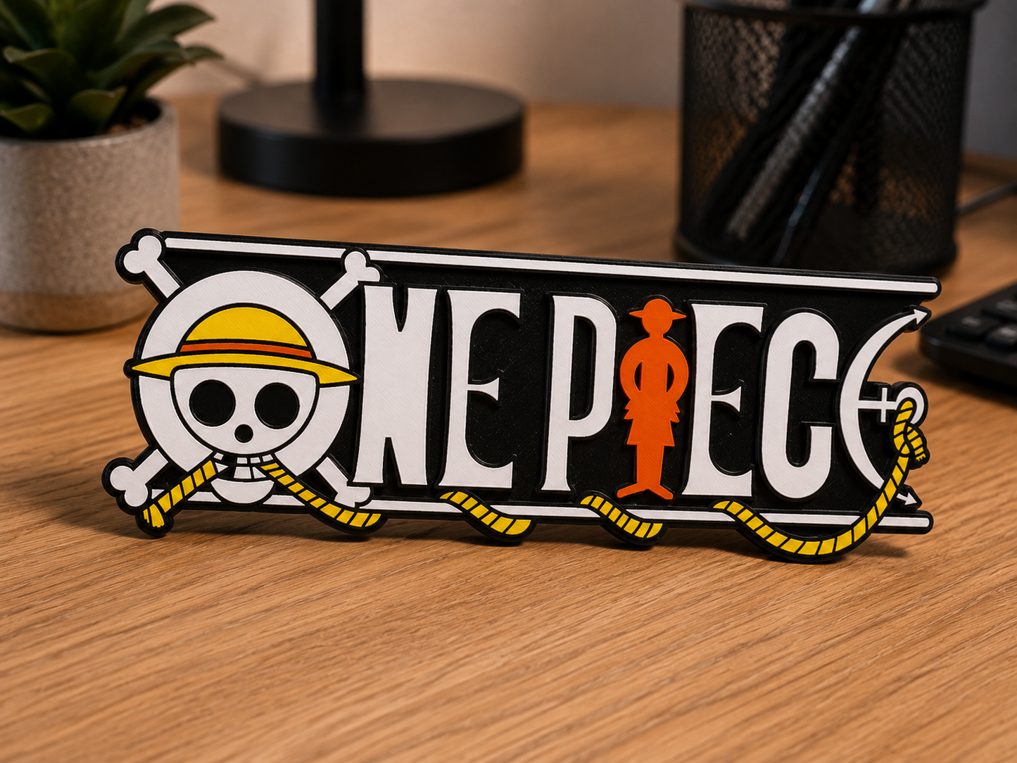 One Piece 3D Desk Sign