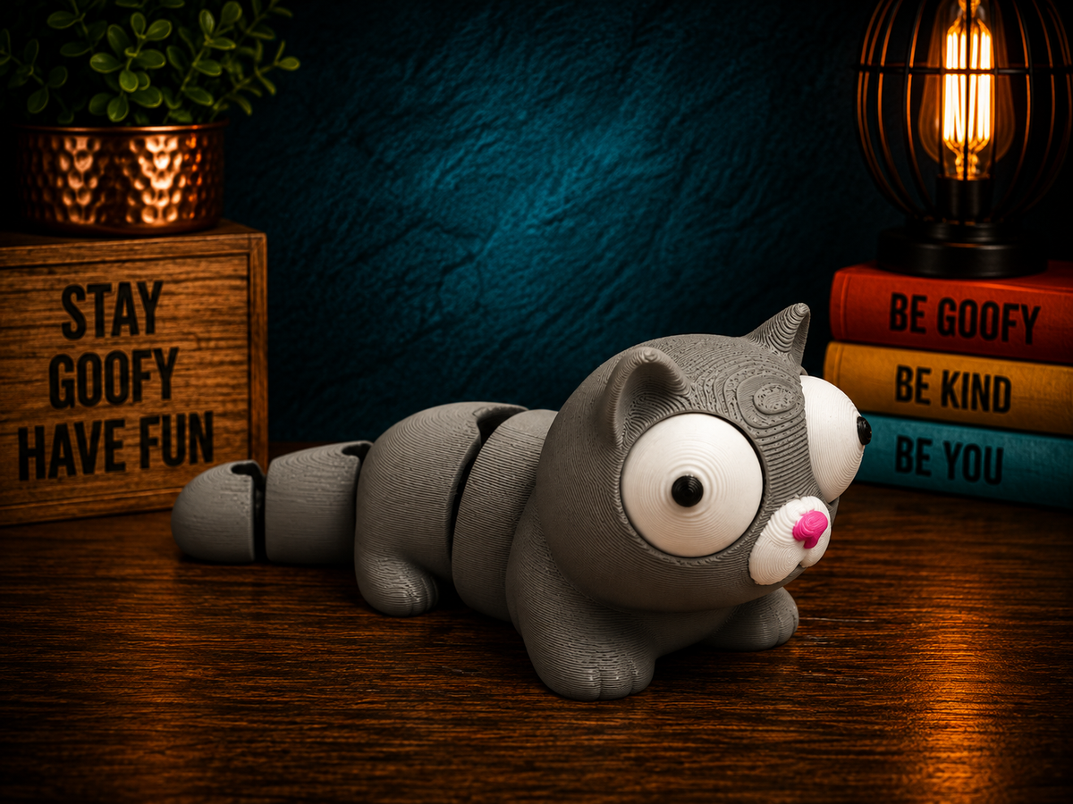 Slinky the Flexi Cat – Goofy Crew Movable Eyes