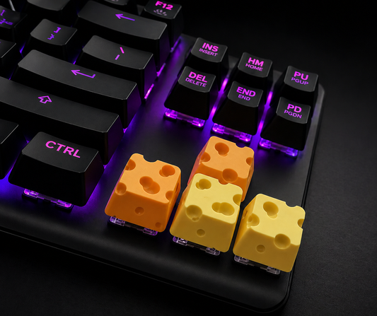 Cheezy Clicks – Artisan Keycap Set