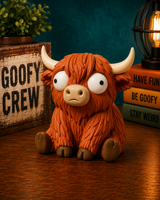 Hamish the Highland Cow – Goofy Crew Movable Eyes