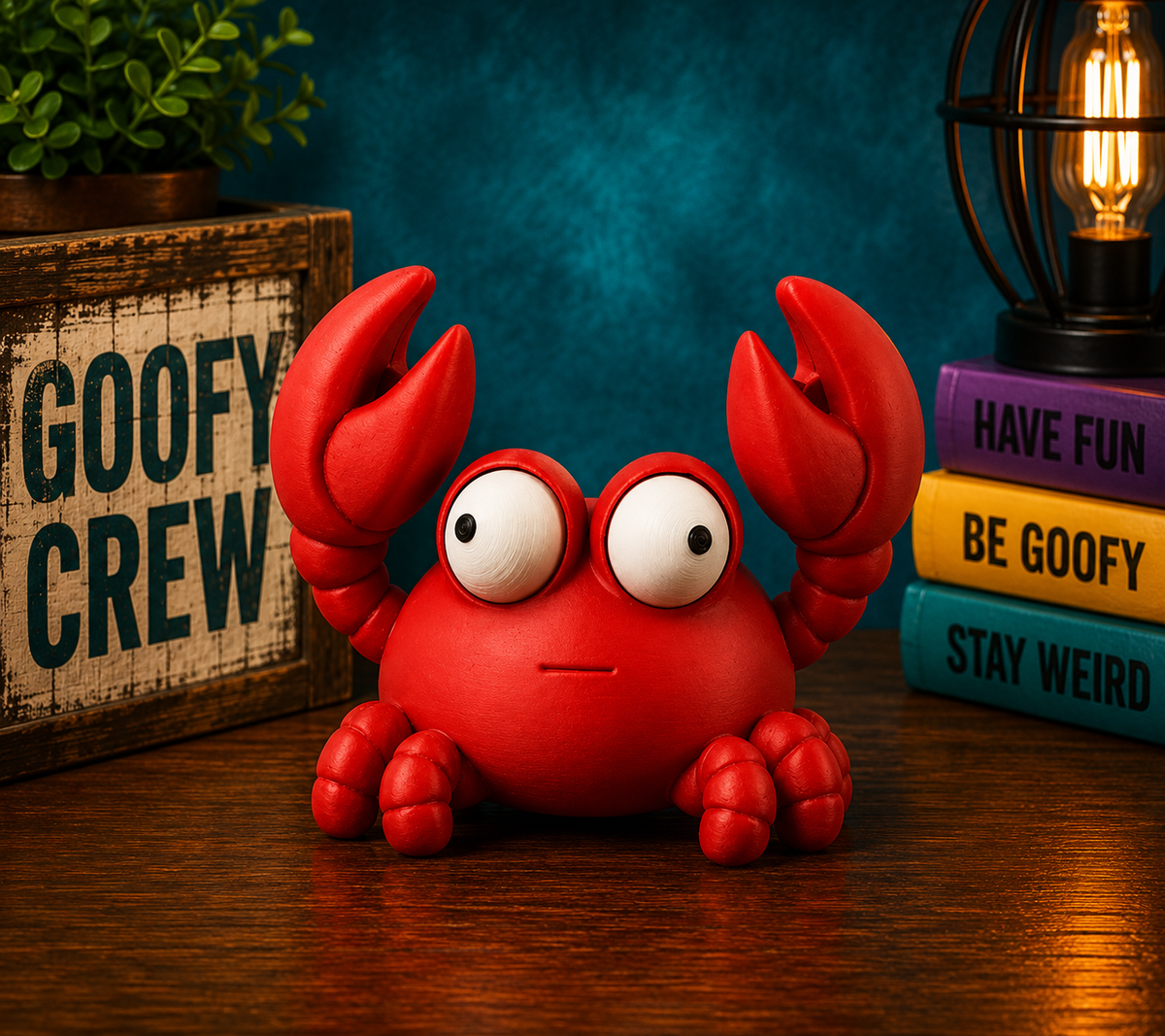 Cody the Crab – Goofy Crew Movable Eyes