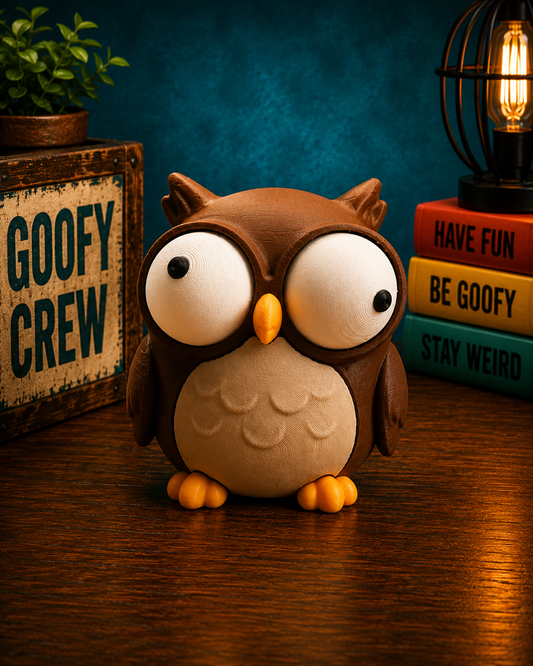 Ollie the Owl – Goofy Crew Movable Eyes