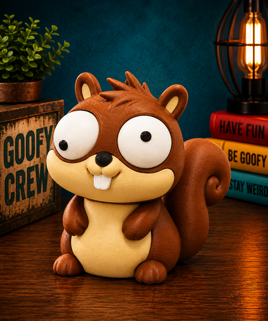 Scout the Squirrel – Goofy Crew Movable Eyes