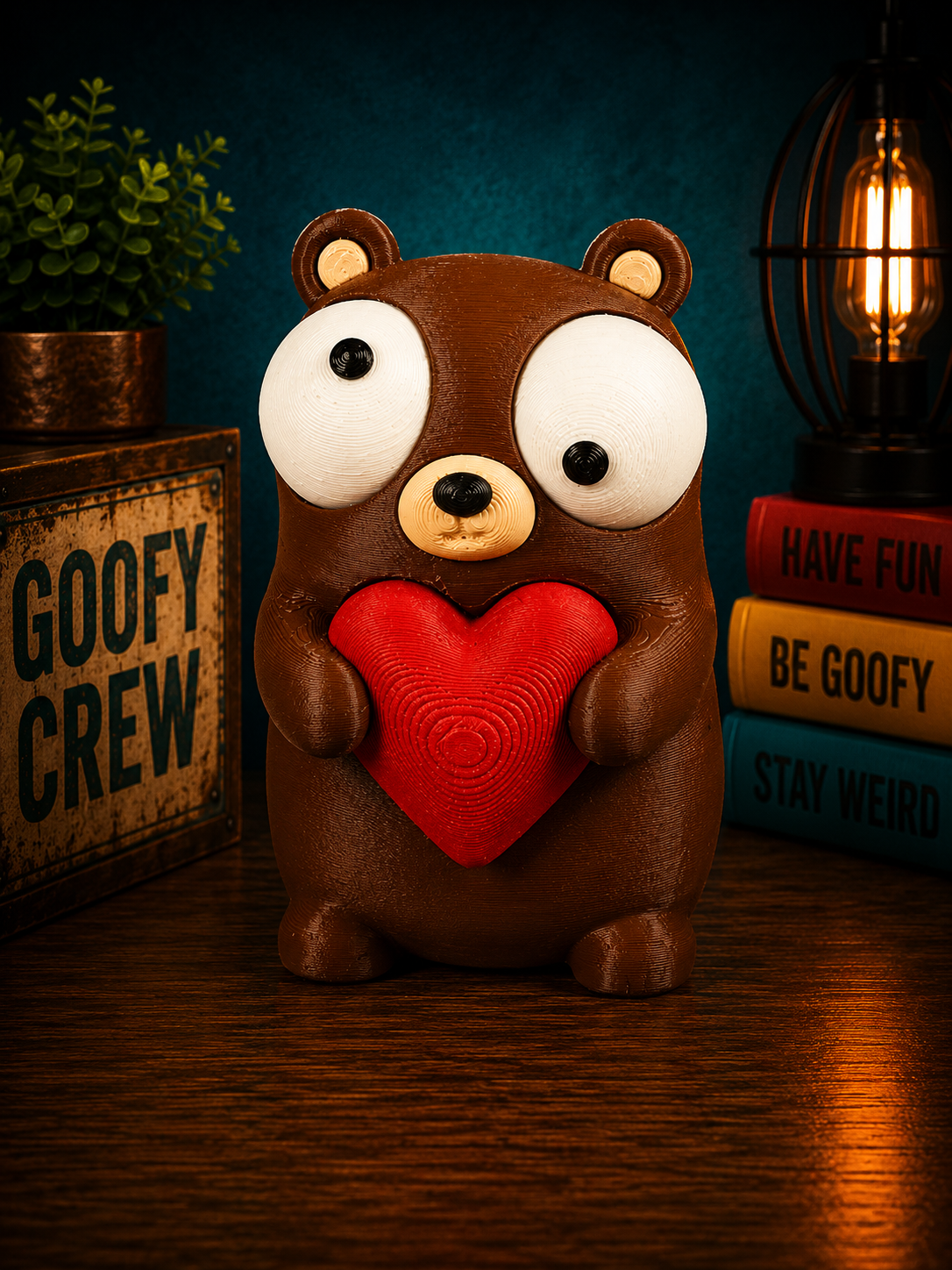 Barney the Bear – Goofy Crew Movable Eyes