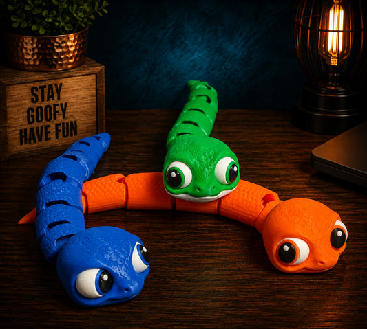 Noodle the Flexi Snake – Goofy Crew Movable Eyes