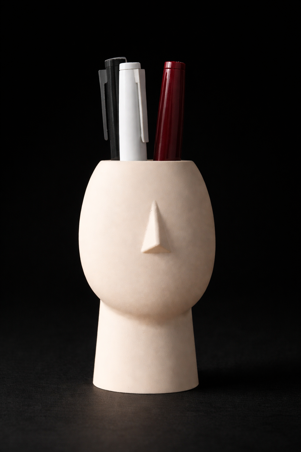 Minimal Face Pen Holder