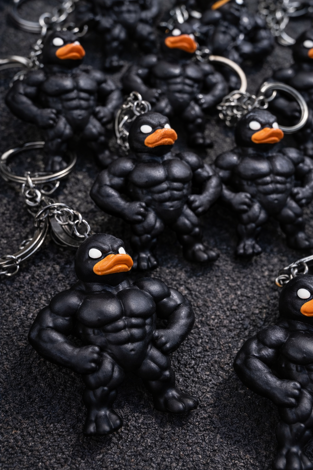 Buff Duck Keychain – Muscle Duck Gym Edition