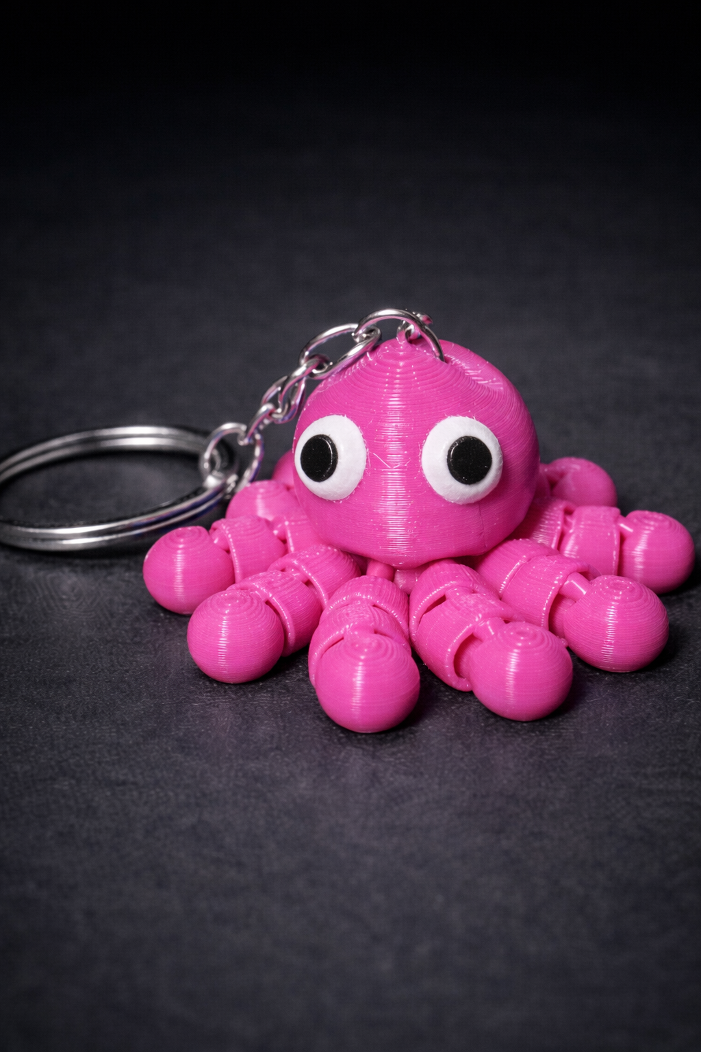 Flexi Octopus Keychain – Articulated 3D Printed Mini Octo