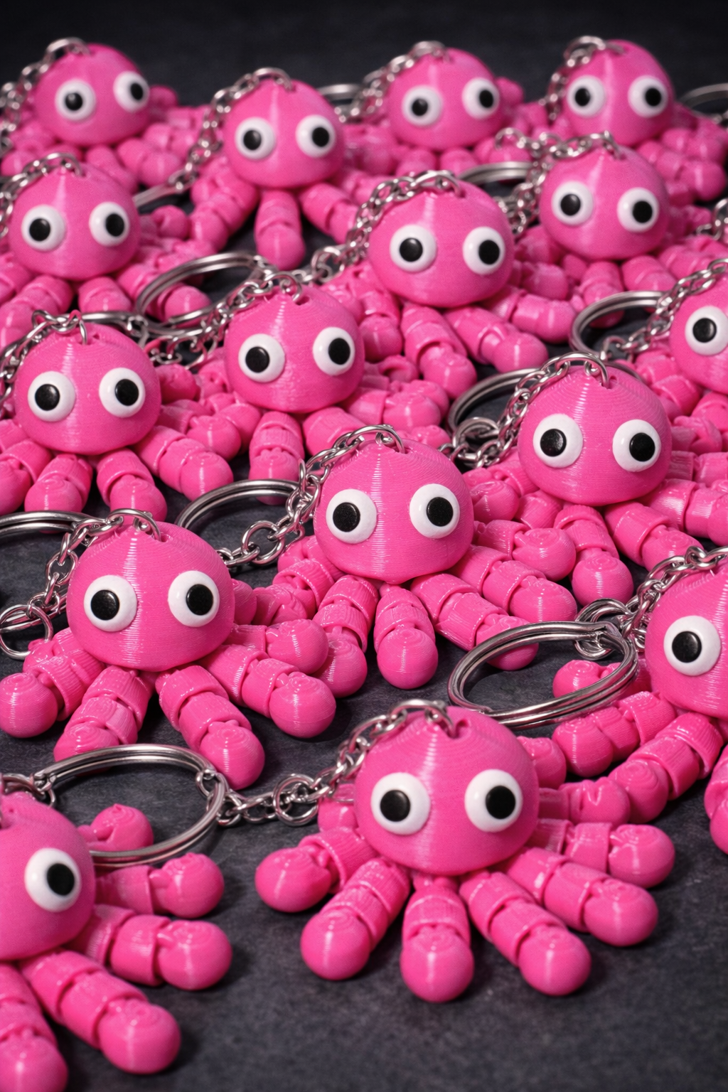 Flexi Octopus Keychain – Articulated 3D Printed Mini Octo