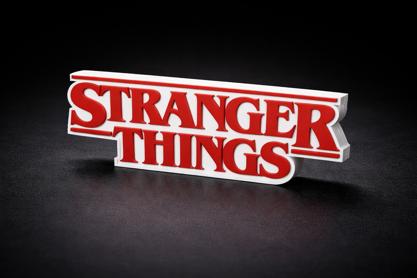 Stranger Things 3D Printed Desk Logo