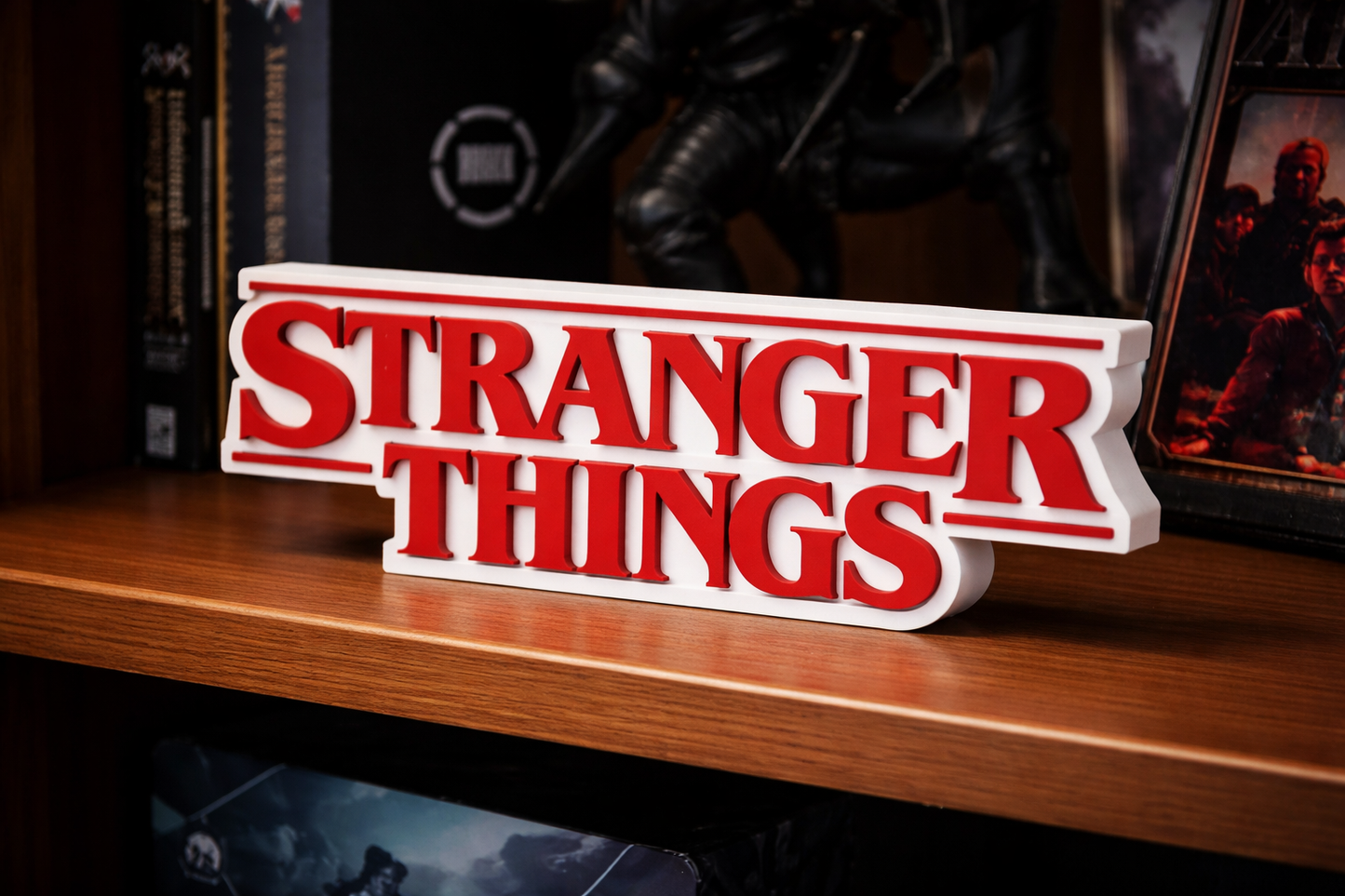 Stranger Things 3D Printed Desk Logo