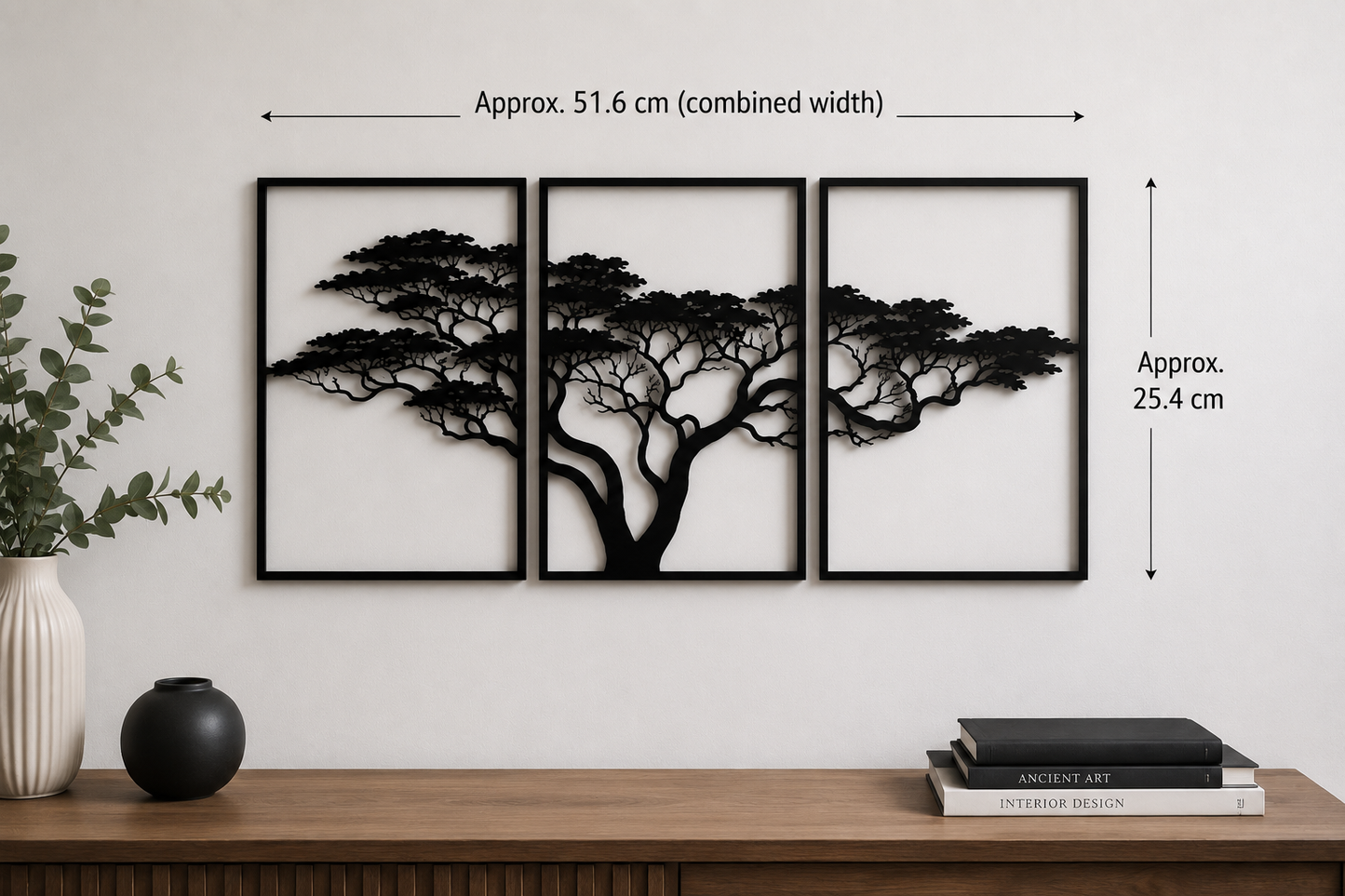 Serenity Tree Triptych Wall Art
