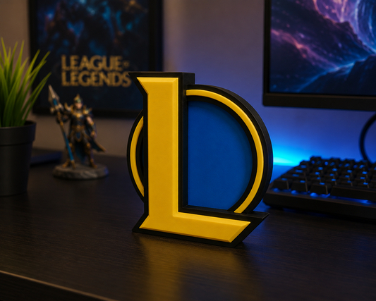 League of Legends Logo Desk Sign