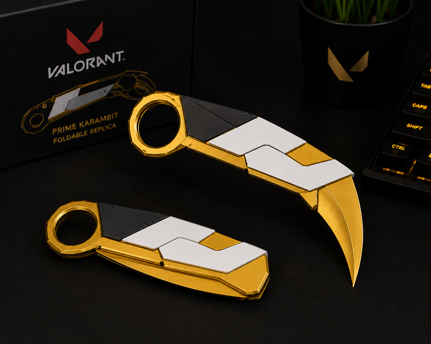 Valorant Prime Karambit Replica | Foldable