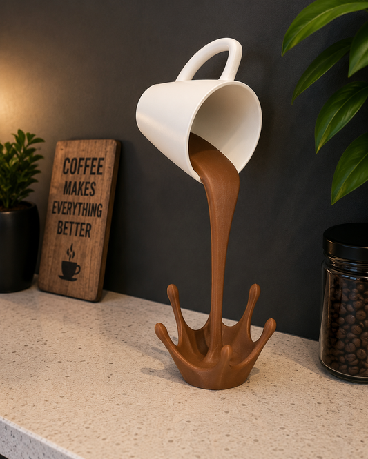 Floating Coffee Pour Illusion