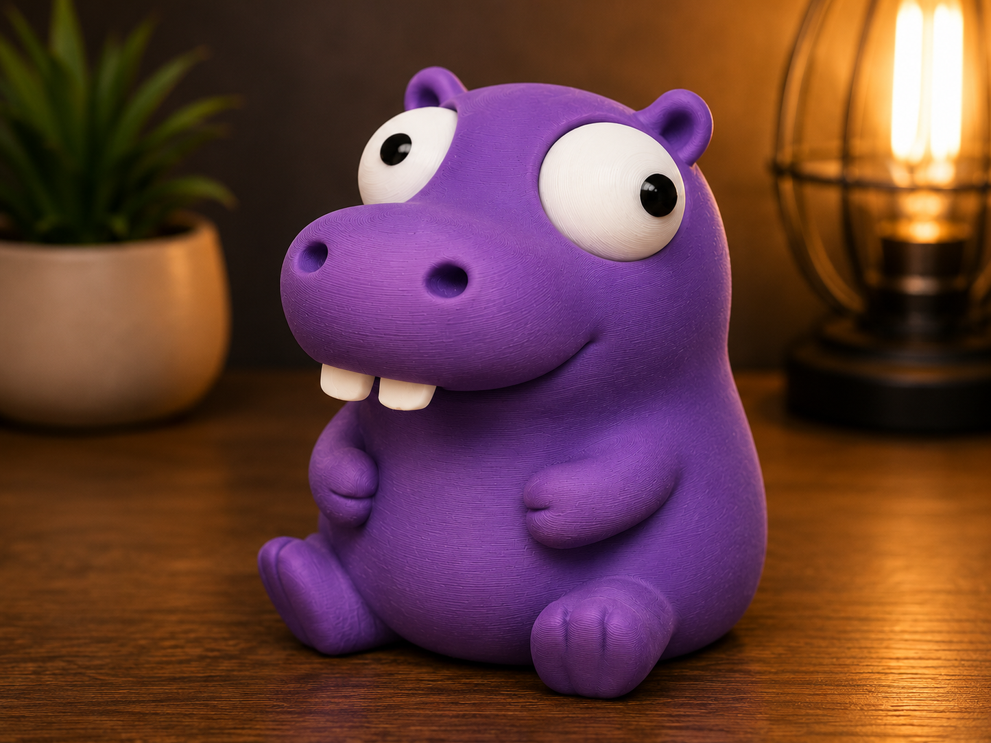 Hugo the Hippo – Goofy Crew Movable Eyes