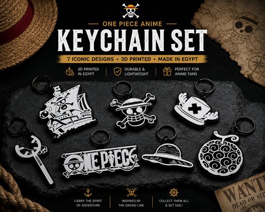 One Piece Anime Keychain Set