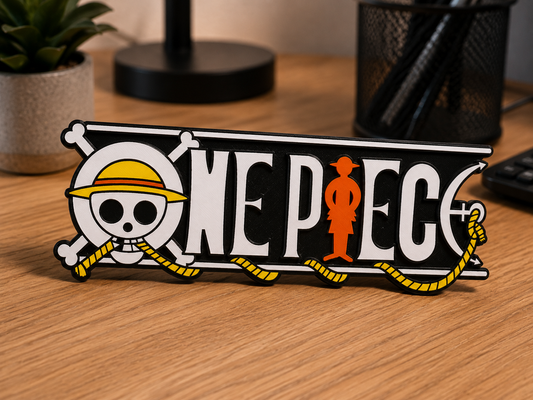 One Piece 3D Desk Sign