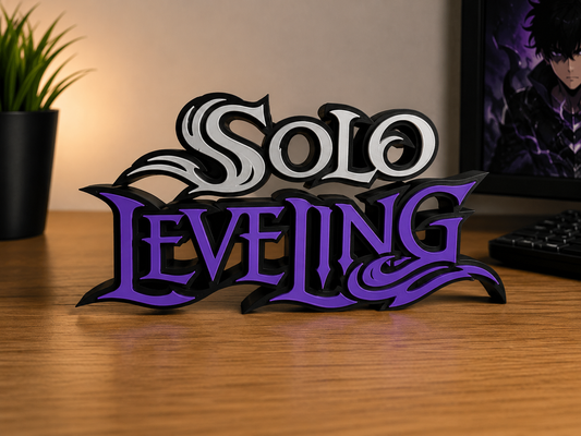 Solo Leveling 3D Desk Sign