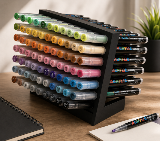 48-Slot Acrylic Marker Organizer