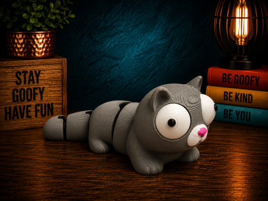 Slinky the Flexi Cat – Goofy Crew Movable Eyes