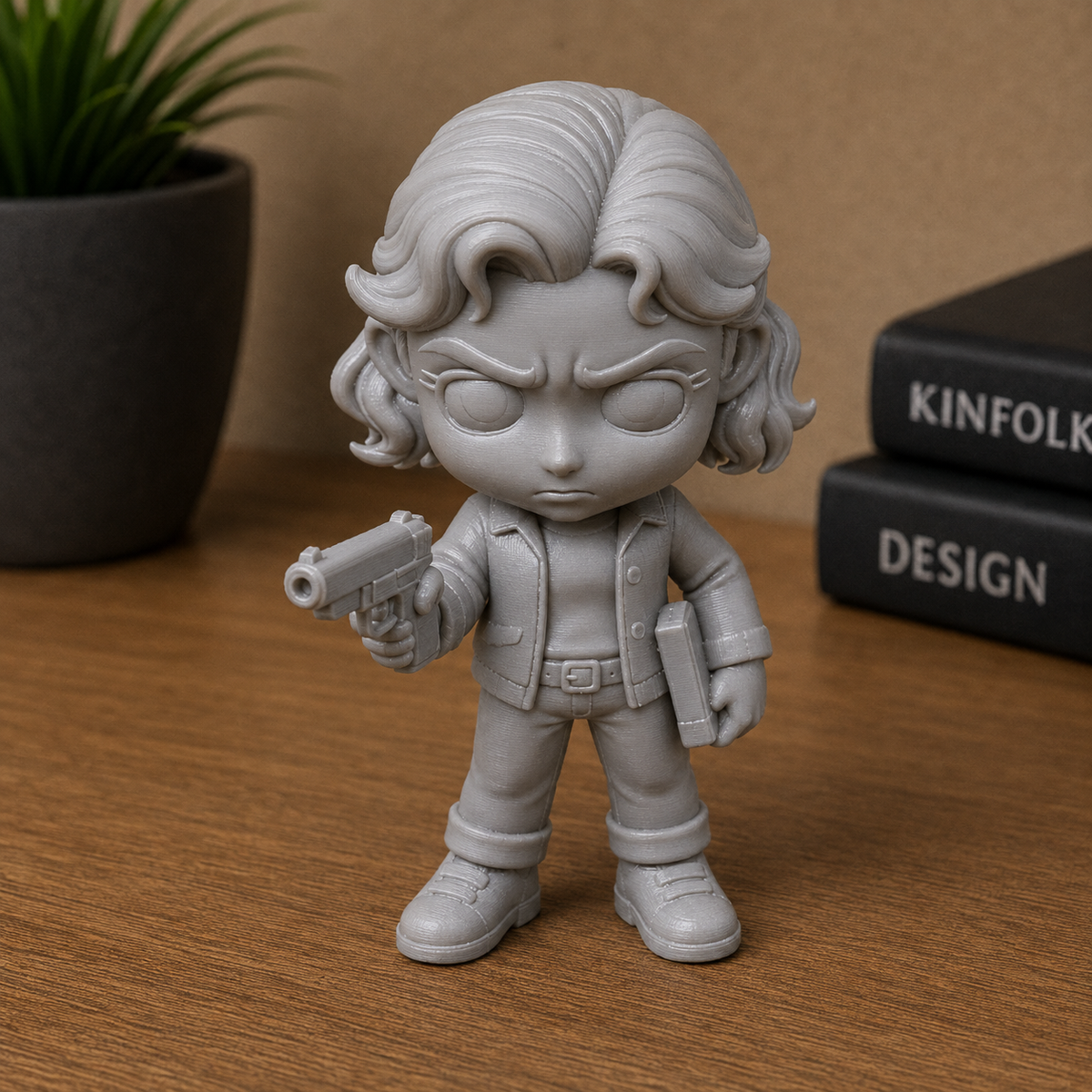 Upside Down Chibi Collection — 3D Printed Figure