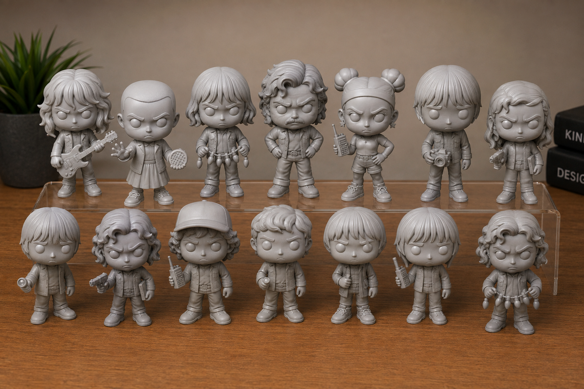 Upside Down Chibi Collection — 3D Printed Figure